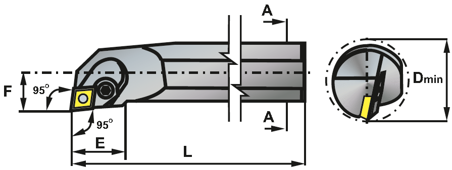 S40U PCLNR 12 soustružnický držák